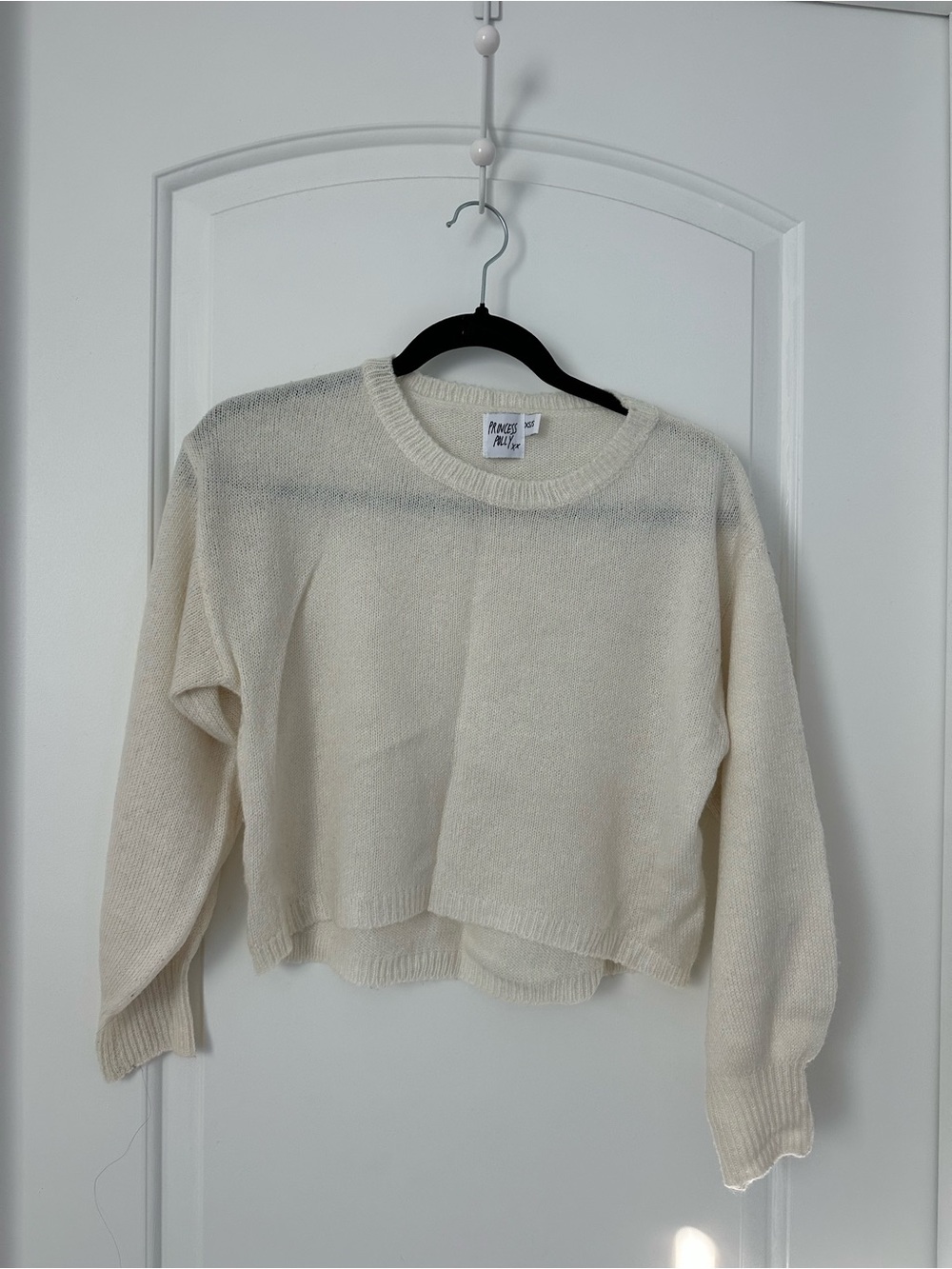 Princess Polly Ivory Crewneck Sweater